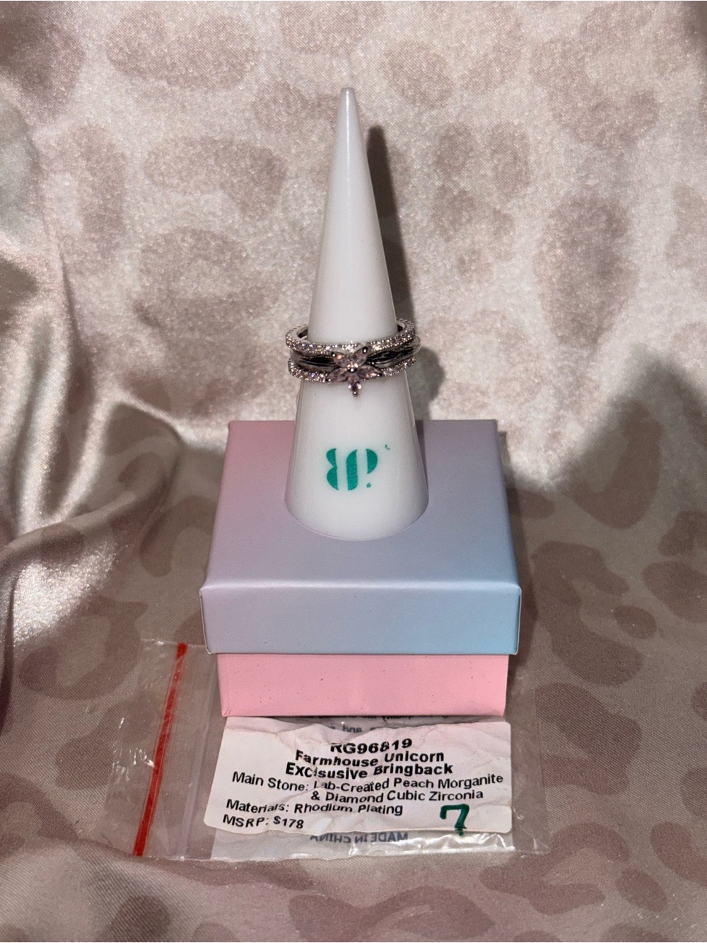 BOMB PARTY | “Farmhouse Unicorn Peach Exlusive Bringback” OG Ring